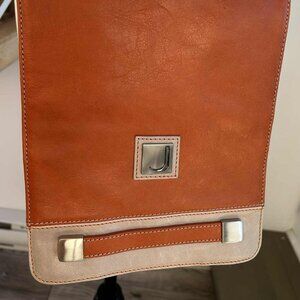 Joanel Orange Leather Flap Crossbody with Stone Trim – US OS